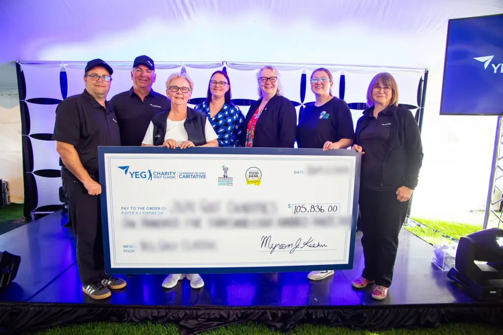 YEG Golf Cheque Presentation 2024