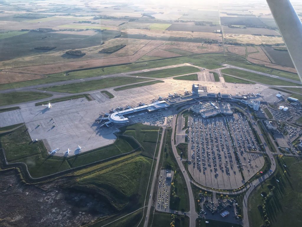 Aerial photo of Edmonton International Airport
