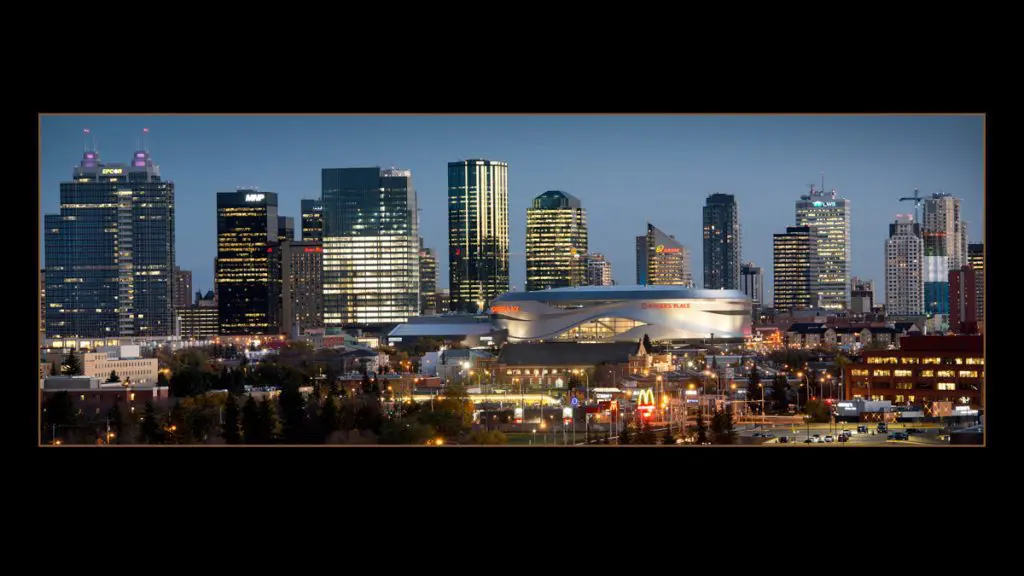 Photograph of Edmonton skyline - PPOC (Professional Photographers of Canada)