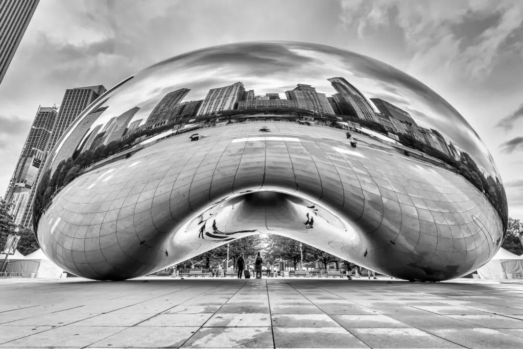 photo of the Chicago Bean art piece