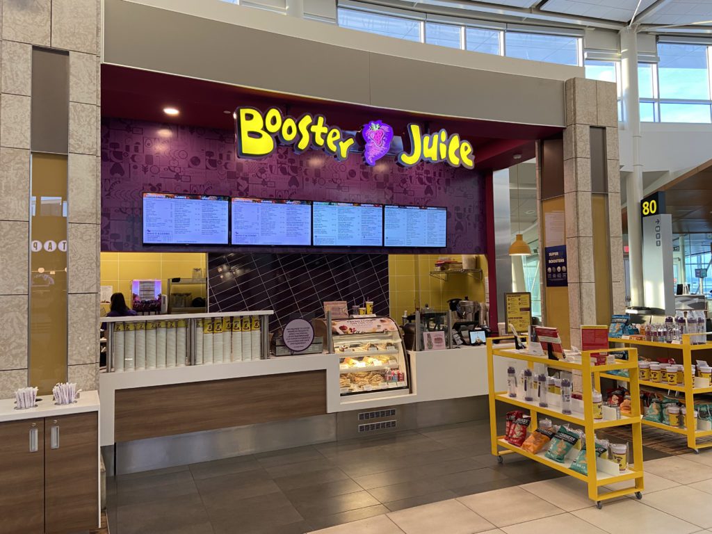 Storefront of Booster Juice