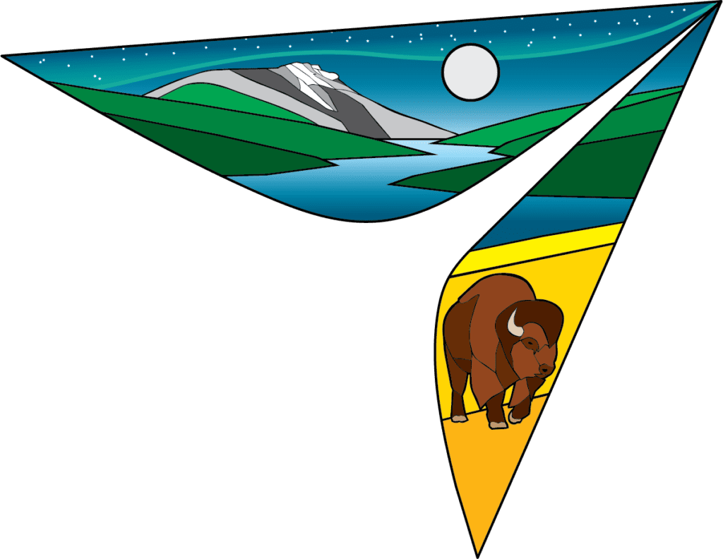Jason Carter EIA logo featuring a mountain and a bison.