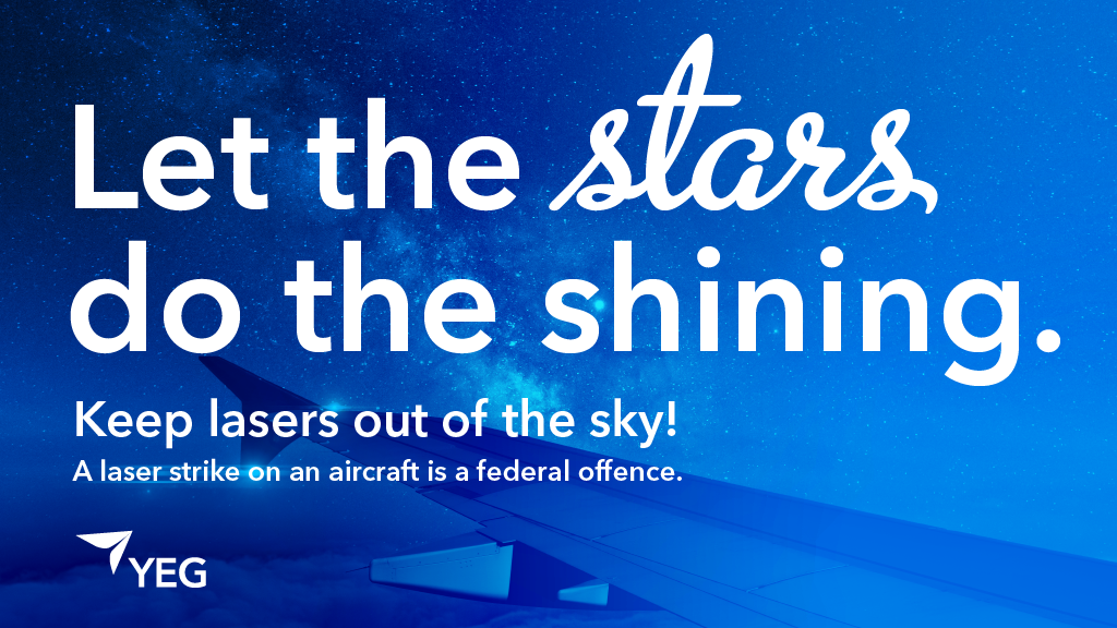 Aiming a laser at an aircraft is a federal offence