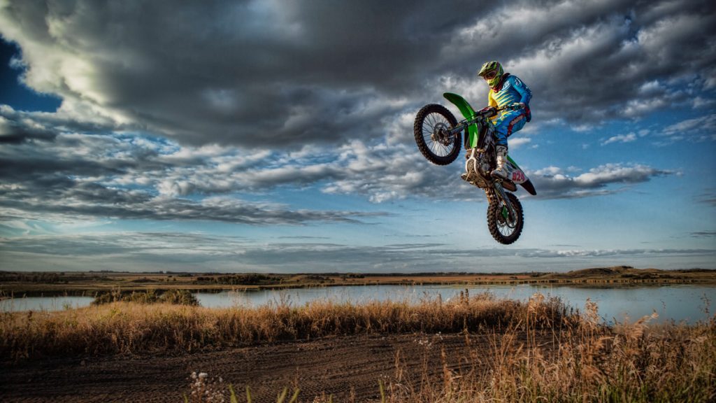 Photo of a dirt biker mid-jump - PPOC (Professional Photographers of Canada)