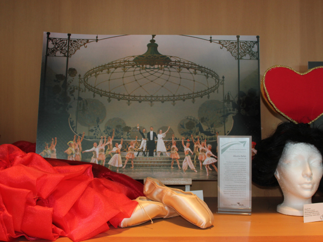 Various props and costumes used in the Alberta Ballet